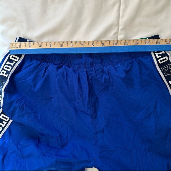 Polo Ralph Lauren Men's Royal Blue Logo Tape Track Shorts size M(e5 - Picture 14 of 14